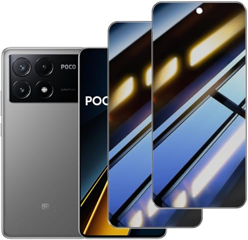 skoxno [2 Piezas] Protector Pantalla Privacidad para Xiaomi Poco X6 Pro,Templado Antiespia 9H Dureza Anti-Arañazos Antihuellas Anti Espía Protectora Película Sin Burbujas Privacy