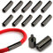 MOAMUN 20 PCS Rope Bracelet Clasps for Bracelet Making, Stable Push Cord End Caps Necklace Clasp Jewellery Clasps Bracelet Fasteners for Leather Necklace Bracelet Buckle(4MM) (Black)