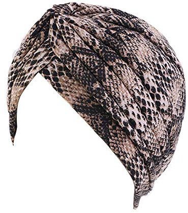 beauty YFJH Damen Baumwolle Turban Kopf Wrap Krebs Chemo Beanies Cap Kopfbedeckung Mütze Haarausfall Hut, Snack Skin Coffee, Einheitsgröße