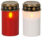 NETPROSHOP LED Batterie Grablicht Flackernd mit Timer Weiß oder Rot Outdoor, Farbe:Rot