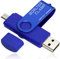 256GB USB-Stick 2 in 1 Dual Port USB 3.0 Speicherstick OTG Flash-Laufwerk für Micro-USB Anschluss Android Smartphone Tablets & Computer (Blau)