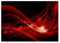 Tulup Glas-Bild Wandbild aus Glas - Wandkunst - Wandbild hinter gehärtetem Sicherheitsglas - Dekorative Wand für Küche & Wohnzimmer 100x70 - Kunst: modern & klassisch - Abstraktes - Rot