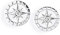 Heartbreaker - Orecchini a forma di bussola in argento rodiato | collezione Rosa dei venti | orecchino a buco rotondo d'argento sterling 925 | per donne | LD WR 21