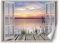 Feeby Carta Da Parati Vista Dalla Finestra Illusione 3D 280x200 cm arancione Fotomurale Tessuto Non Tessuto Per Casa Ufficio Camera Da Letto Gabinetto Soggiorno Acqua Uccelli Tramonto