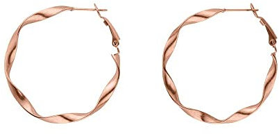 PURELEI® Ke Kai Ohrringe (Rosegold), Damen Ohrring aus langlebigem Edelstahl, Wasserfester Schmuck, 42mm Durchmesser