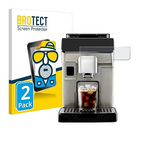 BROTECT Schutzfolie für DeLonghi Eletta Explore | 2 Stück Entspiegelnder Displayschutz Made in Germany Matte Displayschutz-Folie Anti-Reflex Anti-Fingerprint Einfache Montage