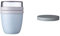 Mepal - Lunchpot Switch Ellipse - mach aus deinem Lunchpot einen Snackpot - Praktischer Müslibecher - Geeignet für Tiefkühler, Mikrowelle & Spülmachine - Old Nordic Blue