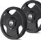 KK Weight Plates Cast Iron Barbell Weight Set - 2 Inches Hole Weight Plate Set For Women & Men - Non- Slip, Durable & Long-Lasting Olympic Weight Plates - Gym Equipment For Home & Gym (2 X 15KG)