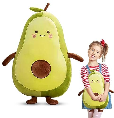 KIPIDA Avocado Plüsch Spielzeug, 45cm Kissen, Kuscheltier für Kinder Erwachsene, Weihnachten Geburtstagsgeschenke