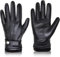 BISON DENIM Herren Echtleder Handschuhe Hohe Qualität Warmes Wollfutter Lederhandschuhe Smartphone Touch Funktion Herbst & Winter