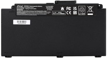 JPking CD03XL Laptop Akku für HP Probook 640 650 G4 G5/Probook 645 G4 Series CD03048XL-PR HSTNN-IB8B HSTNN-LB8F HSTNN-UB7K 931702-171 931702-421 931719-850 HSN-I14C-4/5 HSN-I15C 11.4V 48Wh Battery