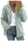 NSICBMNO Veste polaire grande taille à capuche zippée avec poches pour femme - Manteaux d'hiver pour femme - Veste polaire à manches longues - Manteau moelleux ouvert sur le devant - Vestes de sport,