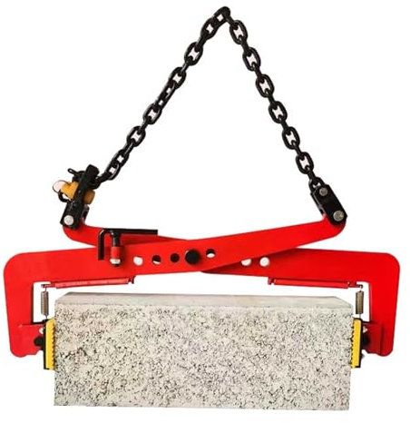 Bordsteinzange Gewichthebeklemmen für Stein, Vertikaler Granit-Tragwerkzeug-Plattenheber, Schwerlast-Scheren-Bordsteinklemme für Glasplatten, Metallbleche, Granitinseln(XL)
