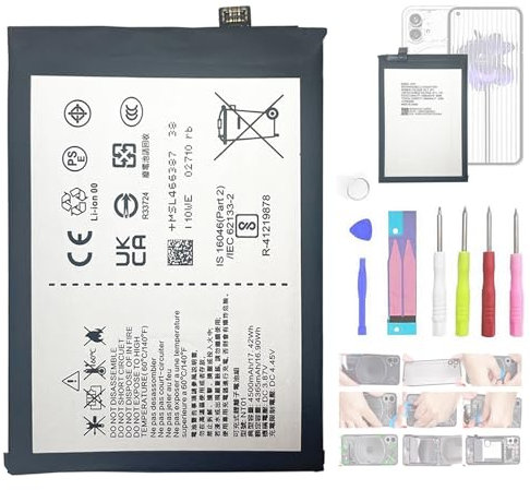 Aousavo NT01 Batterie de rechange compatible avec téléphone portable Nothing Phone 1