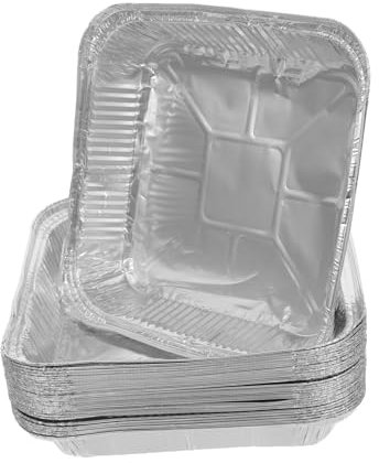 GAROZATION 30pièces Pans Aluminium Jetables Moules Carrés Pour Pâtisserie Accessoires De Cuisine Pratiques Pour Et Desserts