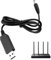 Convertitore di tensione USB – Cavo Step-Up, Adattatore DC maschio | Cavo compatto con uscita 9 V/12 V per alimentatori, refrigeratori per computer, lampade da tavolo, apparecchiature elettroniche