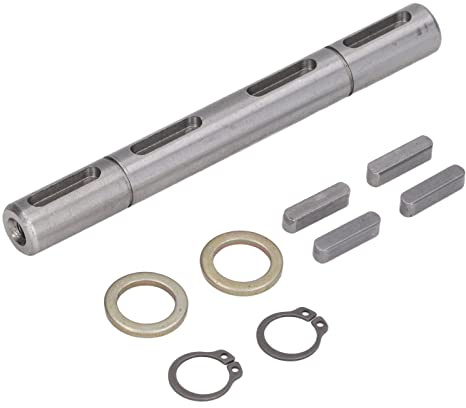 CHEOTIME Dual Output Shaft for Gear Reducer, Durable 14mm Diameter Alloy Steel Double Shaft Transmission Replacement Part for NMRV040 RV040 Nema34 Stepper Motor