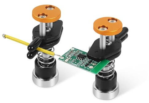 Toolour Dritte Hand ClampRex O1 für Maker – Kompakte Löthilfe Halterung mit Dual Parallel-Klemmen,Verstellbare Magnetfuß für Platinen, feine Kabel und Bauteile, kein Rückfedern ohne Bissspuren