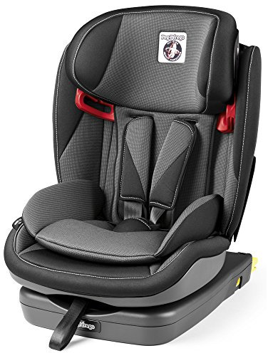 Peg Perego Seggiolino da Viaggio 1-2-3 Via, Gruppo 1/2/3 (9-36kg), Crystal Black