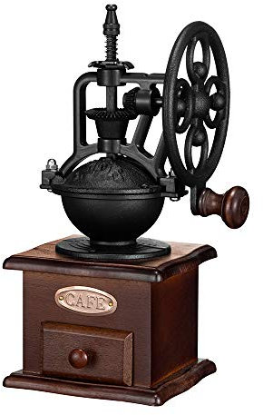 Mytop Manual Wooden Coffee Mill Grinder Vintage Style Coffee Bean Grinder with Drawer
