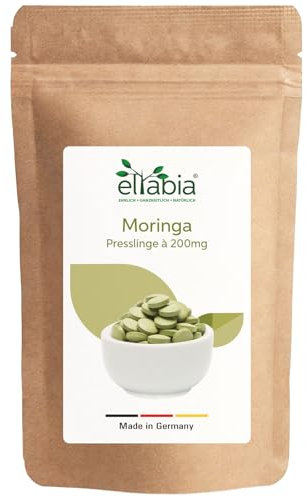 Moringa Tabletten 1250 Presslinge Moringa Oleifera Hochdosiert 3500mg Tagesdosis in Premium Rohkost Qualität