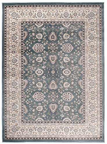 Carpeto Orientteppich Teppich Türkis 180 x 250 cm Ornamente Klassisch Muster - Wohnzimmer Schlafzimmer Esszimmer