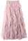Donna Gonna Lunga di Tulle Elastico in Vita Stile Elegante Casual Irregolare Tulle Gonna Pieghe Pink