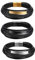 JewelryWe Personalisiert Lederarmband Armband Herren: 3pcs Leder Echtleder Edelstahl Ident-Armband mehrreihig handgemacht geflochten Manschette Armreif Wickelarmband mit Gravur Vintage Punk Schmuck