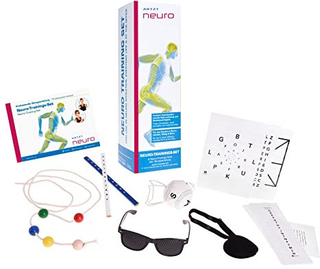 Artzt Vitality Neuro-Trainings-Set | Kunstleder | Sehtafeln | Marsden Ball | Brock Kette | Rasterbrille | VisualStiften