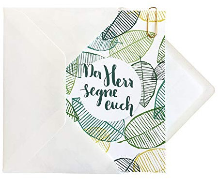 Grußkarte “Der Herr segne euch“ | Hochzeitskarte, Verlobungskarte
