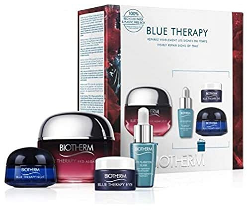 Blue Therapy Red Algae Uplift Set (Blue Therapy Night Lifting Cream,50ml+Life Plankton Elixir Regenerating Serum,7ml+Blue Therapy Night Anti-Falten-Creme,15ml+Blue Therapy Eye,5ml)