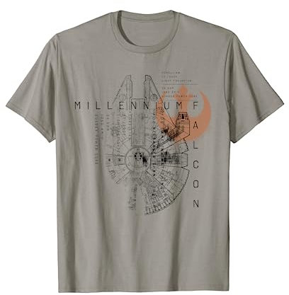 Star Wars Millennium Falcon Schematic T-Shirt