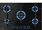 Klarstein Plaque de Cuisson Gaz 5 Feux, Table de Cuisson à Gaz 5 Brûleurs, Plaque Gaz 11.5 kW, Piano Cuisine Gaz en Acier Inoxydable, Plaque de Cuisson Gaz Encastrable, Plaque a Gaz Cuisine Inox