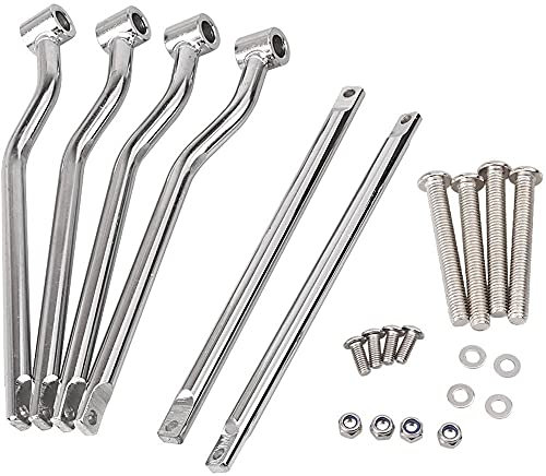ANCLLO Universal Edelstahl Motorrad Satteltasche Seitenstütze Halterungen kompatibel