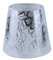Sinta 16cm/6 Lampenschirme Lampenschrim Stoff Konische E14/E27 Ersatzschirm Klein hängelampe für Kerze Kristall Kronleuchter Candle Light Wand Licht Tischleuchte,Silber