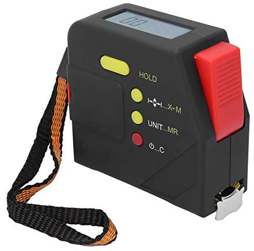 Massband Entfernungsmesser,Entfernungsmesser Digital,5m Digitales LCD Display Maßband Elektronisches Maßband Holzbearbeitungslineal,Mit Datenaufbewahrungsfunktion
