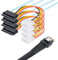 cablecc Slimline SAS 4.0 SFF-8654 4i 38-Pin-Host auf 4 SAS 29-Pin SFF-8654 Target Hard Disk Fanout Raid Cable 1M