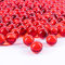 Galashield Billes pour vases | Billes en verre en vrac | Perles en verre pour vases, marbre rond (rouge, 0,5 kg)