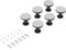 nuie NTP001A Modern Bathroom Pack of 6 Shower Tray Legs, Clips and Screws, White