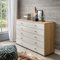 WIEMANN Kiruna Kommode, Eiche, Braun, beige, Creme, grau, Champagner, 141x86x43 cm