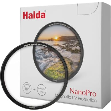 Haida Magnetischer UV-Filter mit magnetischem Adapterring, 82 mm, UV-Schutz, Objektivfilter