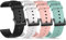 Uhrenarmband Kompatibel für Blackview R50/R30/R30 Pro/R3/R3 Pro/R3 Max/R8 Ersatz Armband für Blackview R3/R3 Pro/R3 Max Soft Silikon Sport Uhrenarmband (4er-Pack B)