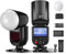 NEEWER Z1-N TTL Blitzgerät Rundkopf Speedlite Blitz Kompatibel mit Nikon, Blitzlicht mit magnetischem Diffusor, 76Ws 1/8000s HSS, 10 Stufen LED Einstelllampe, 7,4V 2600mAh Lithium Akku, 1,5s Recycling