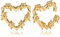 Vankula Ohr Gewichte Hangers Flesh Tunnel Weights Herz für männer damen Ohrpiercing Gestreckte Schmuck 4mm Gold