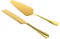 2pcs Ensemble de Couteaux à Gâteau de Mariage, Acier Inoxydable Ensemble de Coupe Gâteau Ensemble Couteau et Serveur de Gâteau de Mariage Ensemble de Coupe-Gâteau pour Mariage (Or)