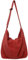 Makukke Umhängetasche Damen Handtasche, Cord Taschen Groß shopper Tote Bag schultertasche Casual Crossbody Bag für Schule Büro Arbeit Reisen Ausflug Einkauf,Rot Tasche