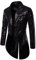 Steampunk Herren Pailletten Jacke, Gothic Frack Herren Mantel Glitzer,Punk Gehrock Herren Mittelalter Mäntel Smoking für Männer Halloween Kostüm Karneval Party Nightclub Show Cosplay Kleidung