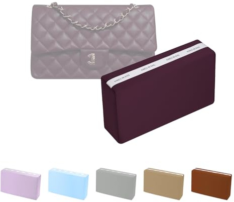 KINGS IN BAG Kisseneinsatz für Chanel Jumbo Classic Flap, Cassis