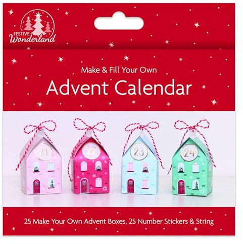 Adventskalender zum Selberbasteln, 25 Stück