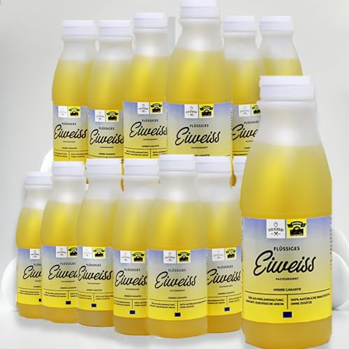 EiKLAR-FLÜSSIG 6000 g (12 x 500 g) Protéines d'œuf pures issues de l'agriculture européenne